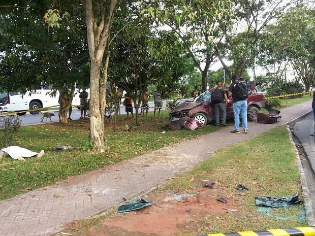 Motorista estava sozinho no momento do acidente, segundo Manaustrans (Foto: Divulgação/Manaustrans)