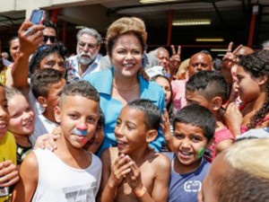 Dilma Rousseff passou o Dia das Crianças em São Paulo