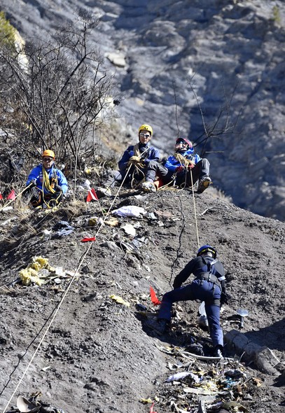 Regaste dos destroços do avião da Germanwings