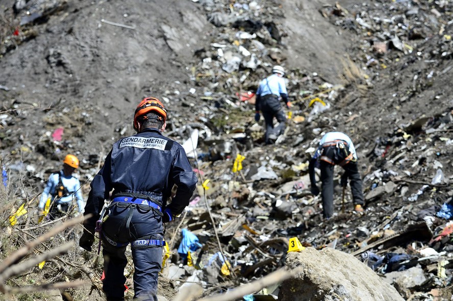 Regaste dos destroços do avião da Germanwings