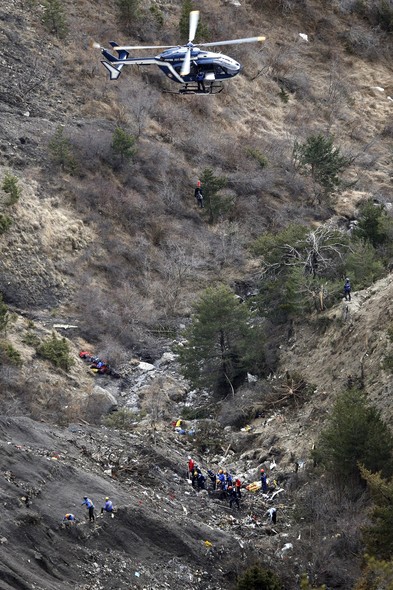 Regaste dos destroços do avião da Germanwings