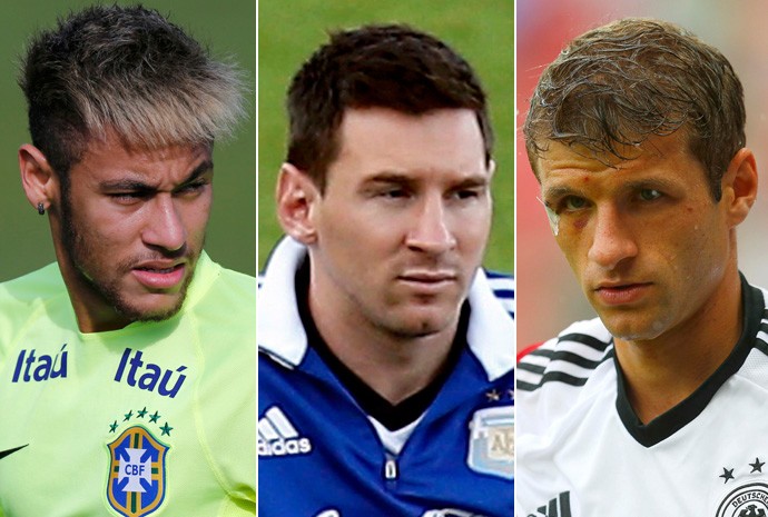 Artilheiros da primeira fase: Neymar, Messi e Muller