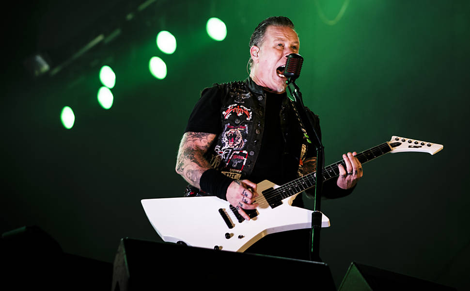 Metallica no Palco Mundo, durante o 4ºdia do Rock In Rio