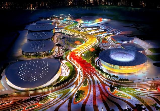 Projeção do Parque Olímpico do Rio de Janeiro em 2016 (Foto: Divulgação)