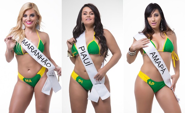 Fernanda Abraão, Miss Bumbum Maranhão / Cláudia Pires, Miss Bumbum Piauí / Mile Camargo, Miss Bumbum Amapá