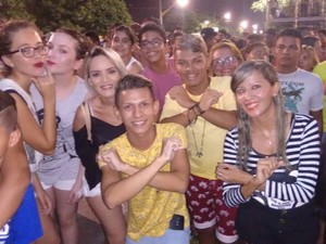 Show da Banda XCalypso em Ananindeua (Foto: G1 PA)