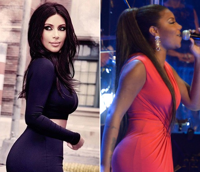 Ludmilla comenta comparações de bumbum com o da Kim Kardashian (Foto: Reprodução / Ellen Soares/Gshow)