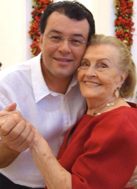 Eduardo Braga e a mãe, Dorothéa de Souza Braga