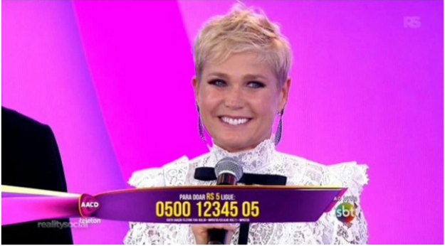 Xuxa participa de Teleton e comemora: 