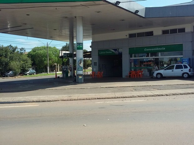 Posto de combustíveis onde argentina foi esquecida em Passo Fundo (Foto: Patricia Oliveira/Divulgação)