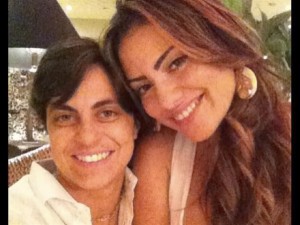 Thammy Miranda  e a ex-namorada Linda Barbosa