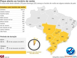 Confira como será o horário de verão