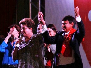 Dilma Rousseff com Wellington Dias em Teresina