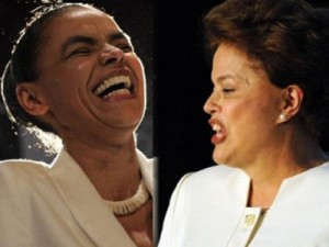 Marina Silva e Dilma Rousseff