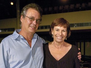 Sandra Moreyra e Paulinho Jobim, em dezembro de 2009 (Foto: Thiago Prado Neris/TV Globo/Arquivo)