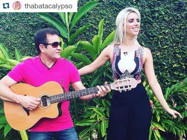 Thábata e Chimbinha na nova formação da Calypso. (Foto: Reprodução/Instagram)