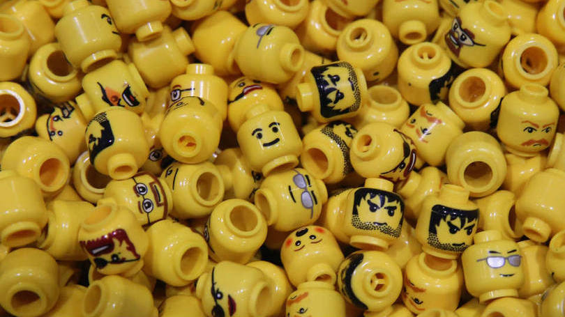 cabeças de lego