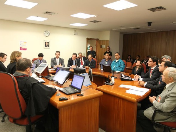 Reunião Volkswagen Sindicato dos Metalúrgicos no TRT (Foto: Isabela Rodrigues/TRT)