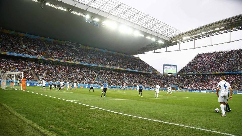 Partida entre Uruguai e Inglaterra, no Grupo D da Copa do Mundo, na Arena Corinthians, em São Paulo, em 19 de junho de 2014