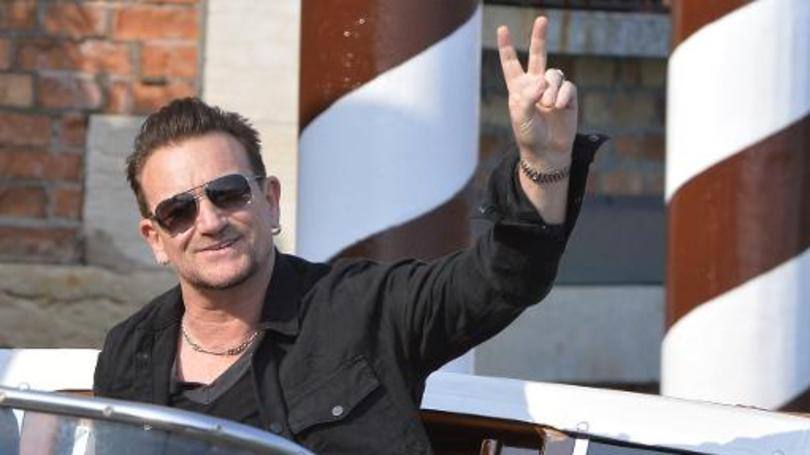 O cantor irlandês Bono Vox, do U2