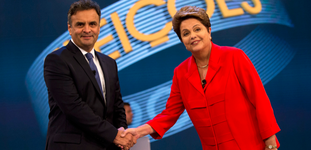 Dilma e Aécio respondem a indecisos e mantêm tom agressivo no último debate (Dilma e Aécio respondem a indecisos e mantêm tom agressivo no último debate (Dilma e Aécio respondem a indecisos e mantêm tom agressivo no último debate (AP)))