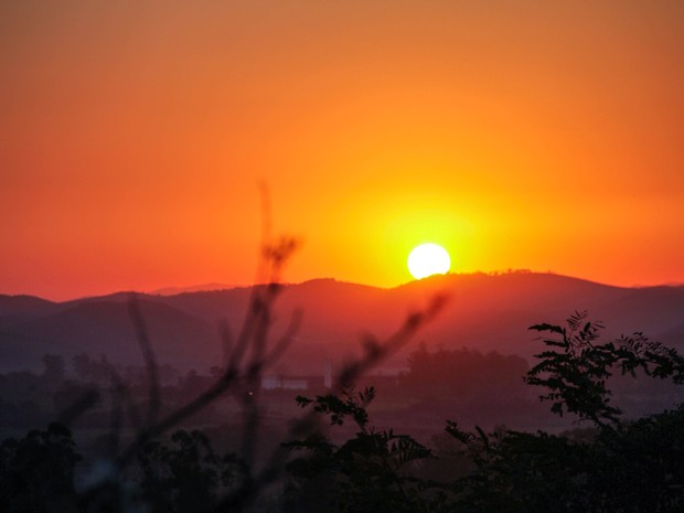 Temperatura em São José  foi recorde de 2014 (Foto: Carlos Santos/ G1)