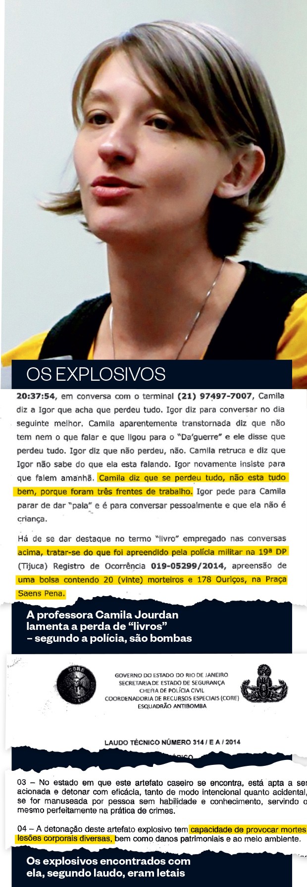 Os explosivos (Foto:  Wilton Junior/Estadão Conteúdo e Reprodução)