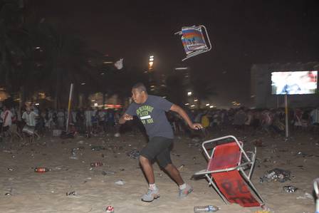 Tumulto em Copacabana