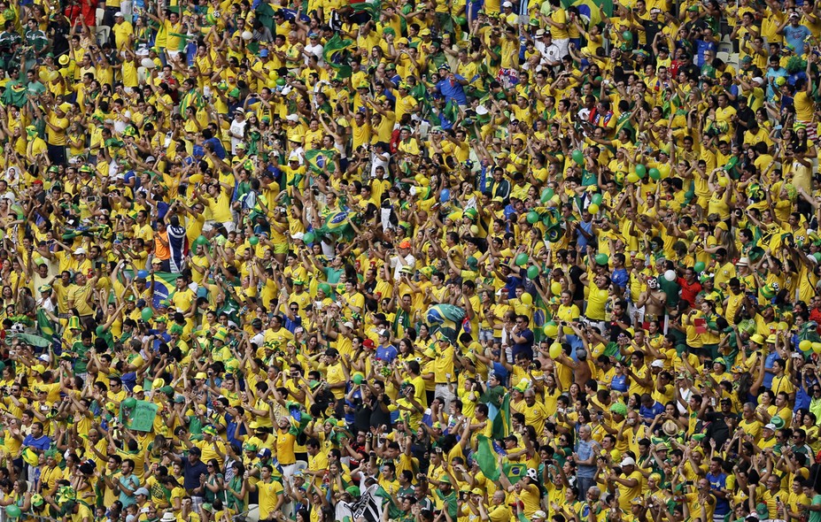 Torcida brasileira lotou o Castelão