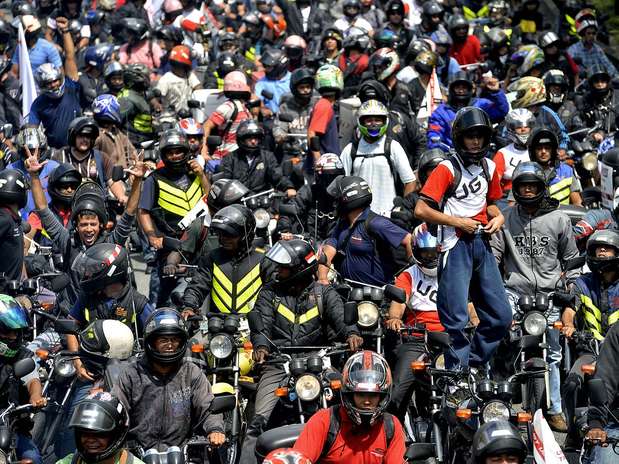 Motociclistas se reuniram para protestar contra novas regras Foto: Fernando Borges / Terra