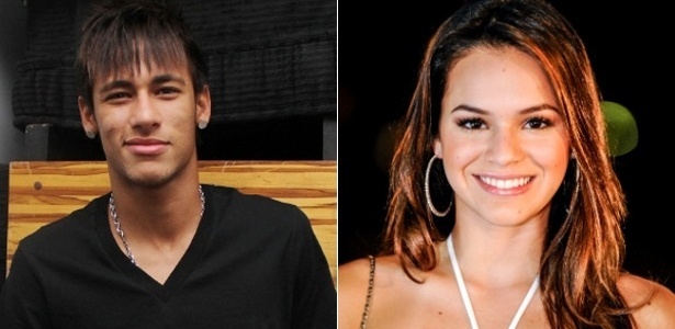 Neymar, craque do Santos, e Bruna Marquezine estão juntos há cerca de um mês 