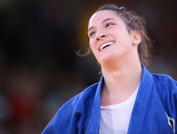 Judô mayra aguiar medalha de bronze londres 2012 (Foto: Agência AFP)