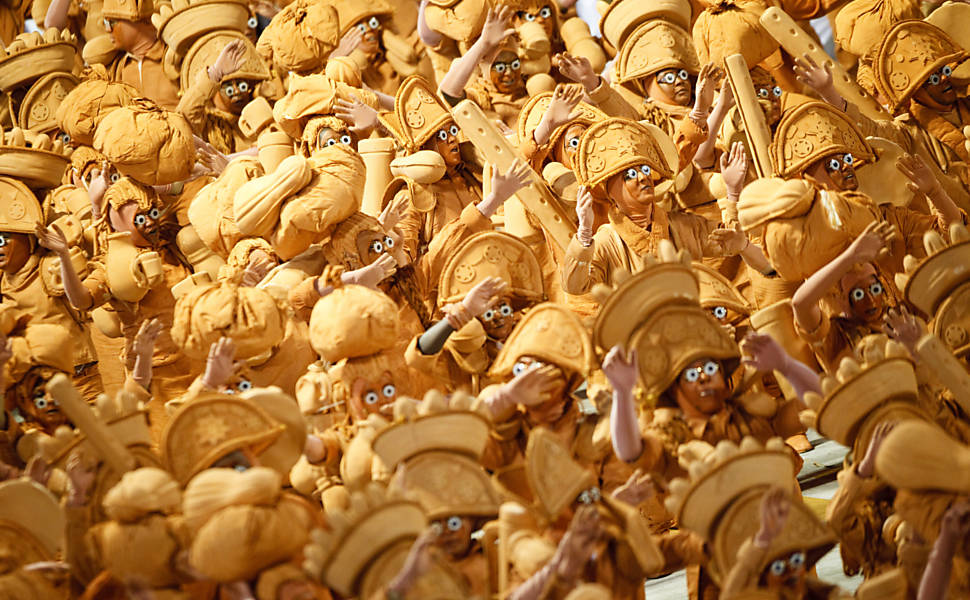 Desfile da escola de samba Unidos da Tijuca, que falou sobre Luiz Gonzaga e fez homenagem ao Nordeste Leia mais