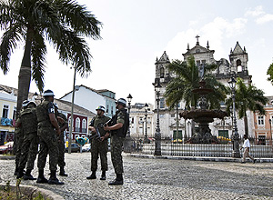 Exército no Pelourinho por conta da greve da PM