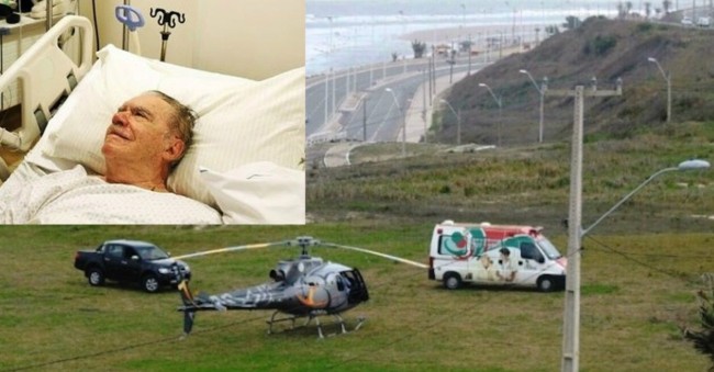 Helicóptero que levou Sarney para São Luís pousou no morro da Praia de São Marcos