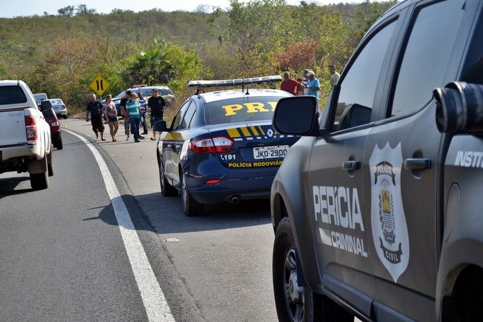 O acidente aconteceu no Km-40 da BR-343. (Foto: Kairo Amaral)