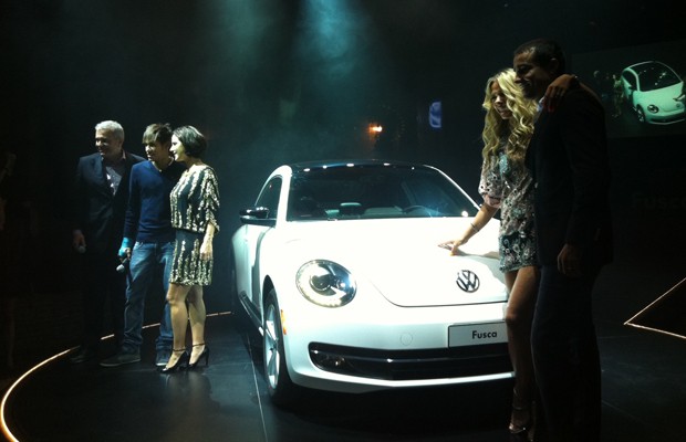 Lançado mundialmente no ano passado, o agora Beetle ? sem o ?New? do modelo anterior ? será apresentado oficialmente no Salão do Automóvel, entre 24 de outubro a 4 de novembro.  (Foto: Luciana de Oliveira / G1)