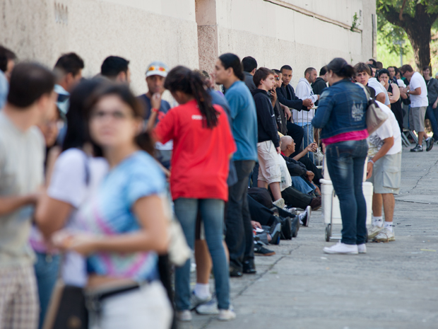 Fila do U2 em São Paulo