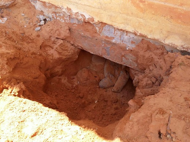 Buraco; Caverna; Penitenciária Estadual de Alcaçuz; Rio Grande do Norte (Foto: Divulgação/Coape-RN)