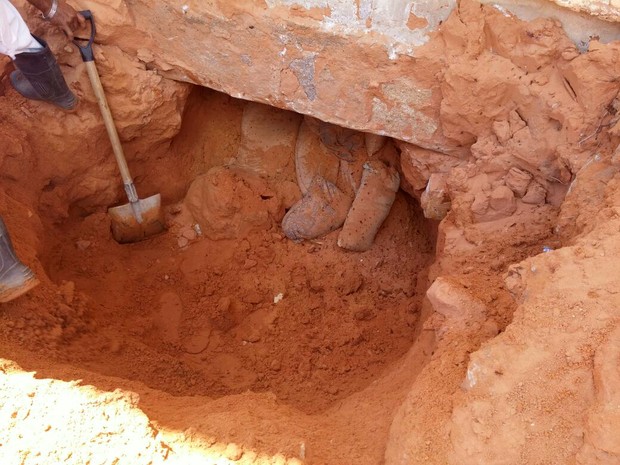 Buraco; Caverna; Penitenciária Estadual de Alcaçuz; Rio Grande do Norte (Foto: Divulgação/Coape-RN)