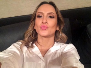 Claudia Leitte faz selfie no Carnatal a pedido do G1 (Foto: Arquivo Pessoal)