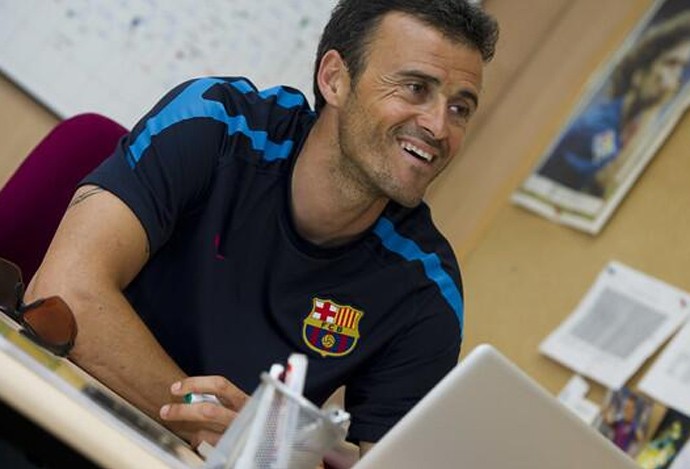 Luis Enrique, novo treinador do Barcelona (Foto: Site Oficial Barcelona)