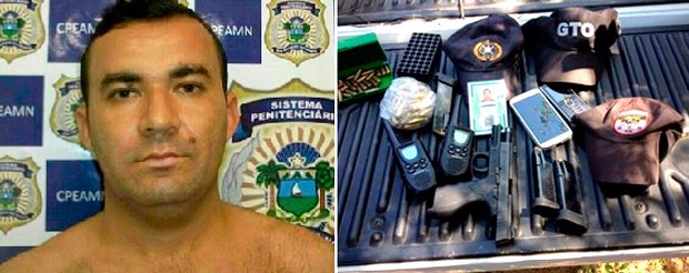 Samarone Pereira de Carvalho, de 38 anos, foi morto pela polícia; material encontrado com ele foi apreendido (Foto: Vinycius Targino/G1)