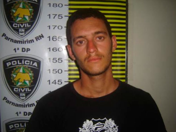 Artur Mateus Costa Silva foi preso em Santo Antônio, RN (Foto: Divulgação/Polícia Civil do RN)