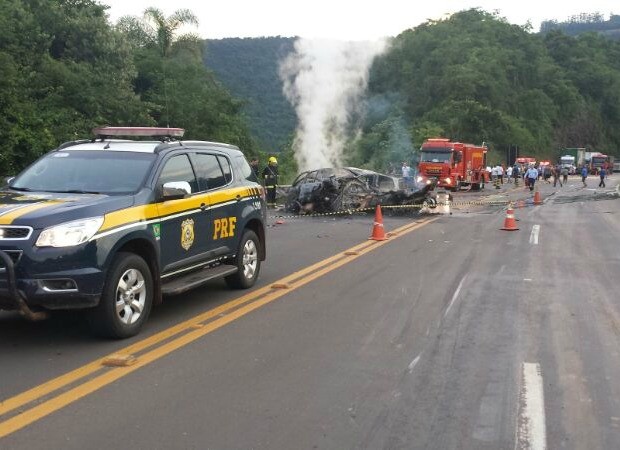 Acidente Pouso Novo RS (Foto: PRF/Divulgação)