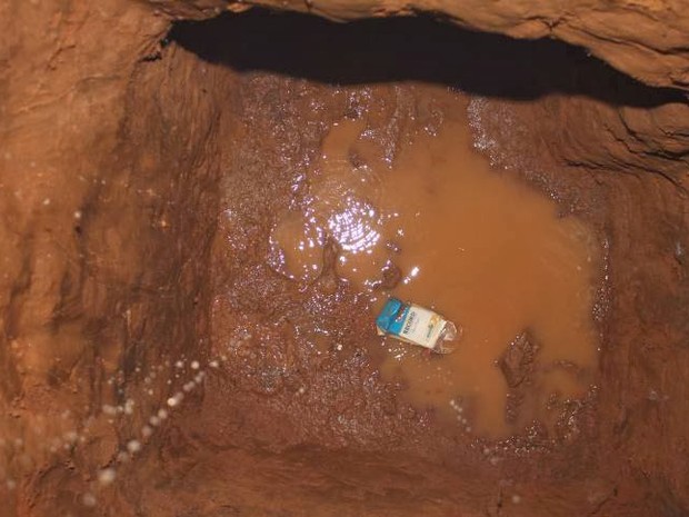 Túnel tinha cerca de cinco metros de comprimento (Foto: Marcelino Neto)