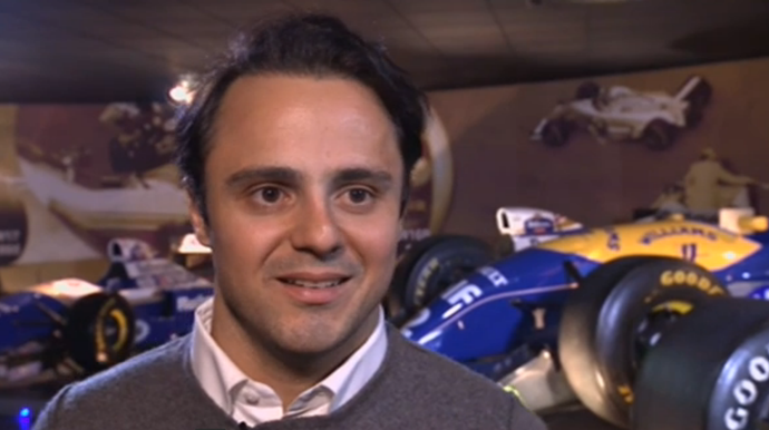 Felipe Massa na sede da Williams, em Grove (Foto: Reprodução)